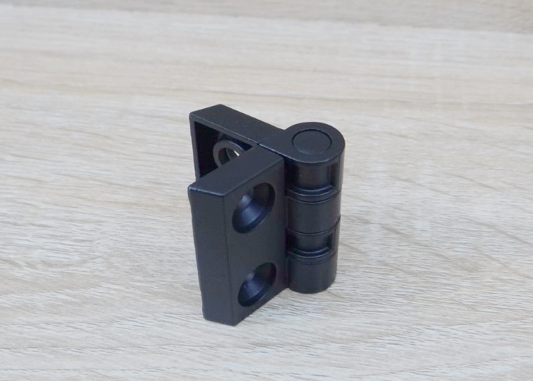 บานพับ Zinc Alloy Hinge for Alu-Profile 3030 ระยะรู 30x23 mm (สีดำ)