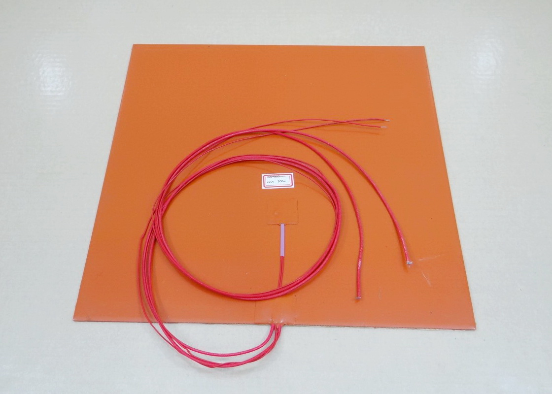 Silicone Heating Pad 300x300 mm 220V 300W + NTC 100K 3950