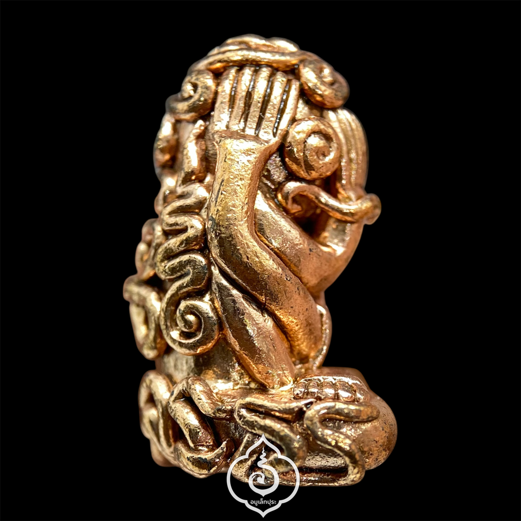 พระปิดตายันต์ยุ่ง แร่เศรษฐี (เนื้อทองแดงเถื่อนผสมแร่บางม่วง) ปี55 หลวงปู่ทองย้อย วัดอัมพวัน จ.นนทบุรี