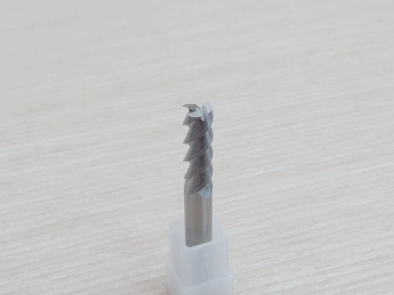 3-Flute Carbide Drill 3x3x9mm 50L HRC50 Square Flatted End Mill, Shank 3MM
