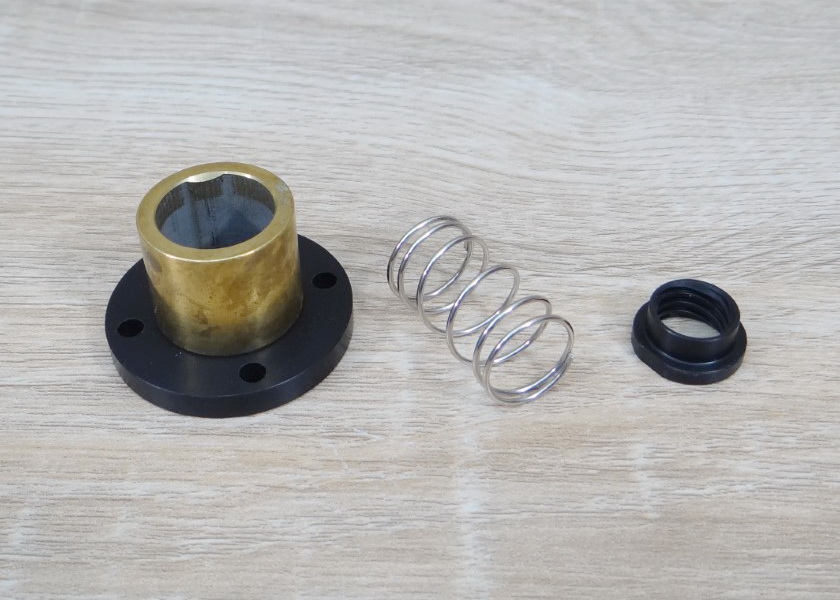 T12 Nut ลดการคลอนสำหรับ Dia 12mm (Lead 2mm) ชนิด POM