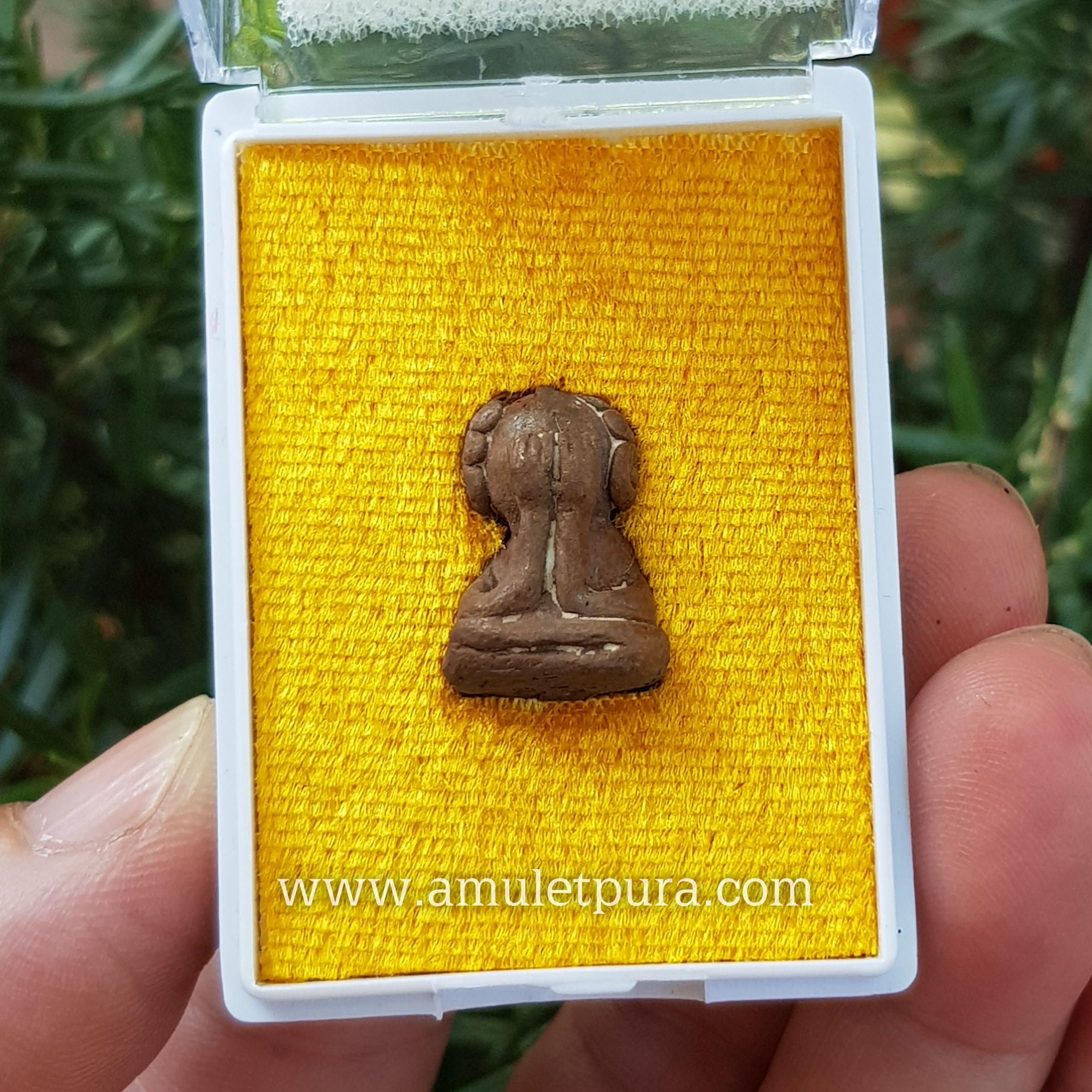 พระปิดตาหล่อโบราณ(เนื้อทองแดงเถื่อน)รุ่นแรก ปี63 หลวงปู่ชัช วัดบ้านปูน จ.พระนครศรีอยุธยา(ตอกโค้ด หมายเลข18)