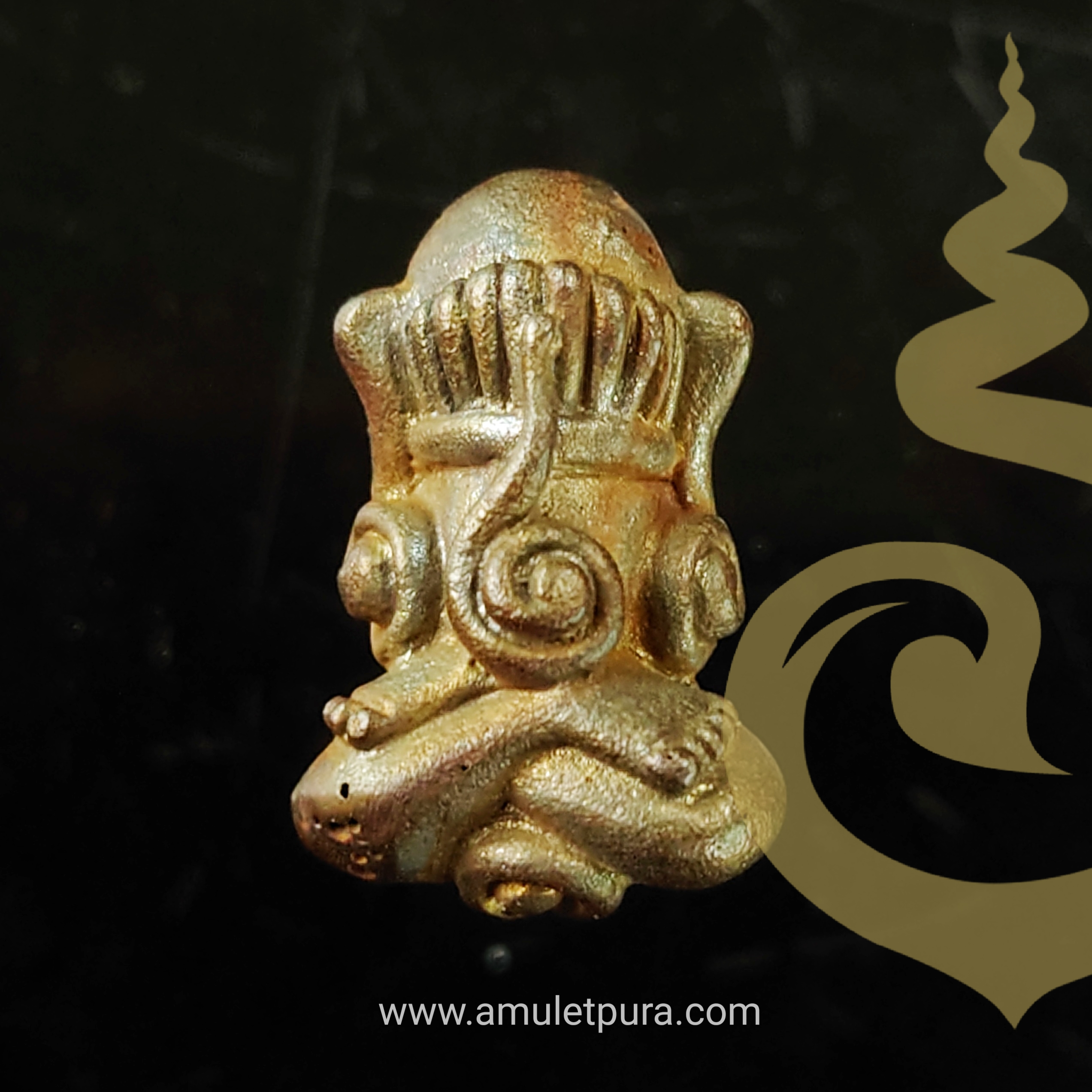 พระปิดตาแร่บางม่วง (เนื้อเมฆสิทธิ์) รุ่นแรก งานปิดทองฝังลูกนิมิต ปี53 หลวงปู่ทองย้อย วัดอัมพวัน จ.นนทบุรี (มีโค้ด)