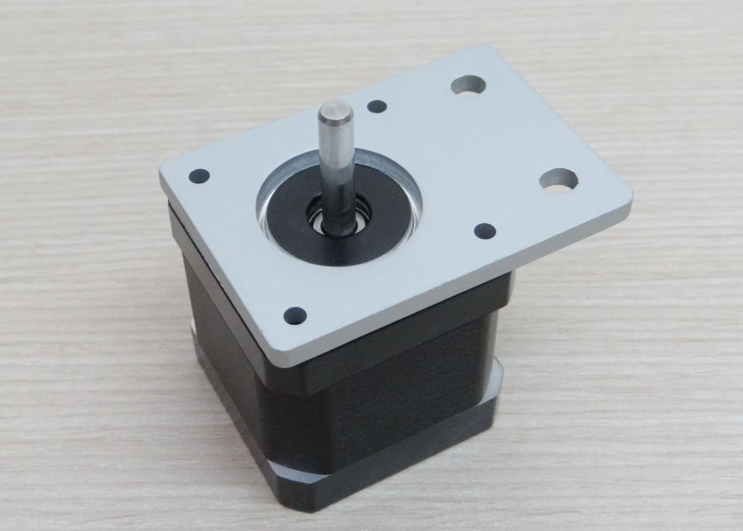 Aluminum Plate (white) Nema17 Stepper Motor Bracket - Thickness 4mm