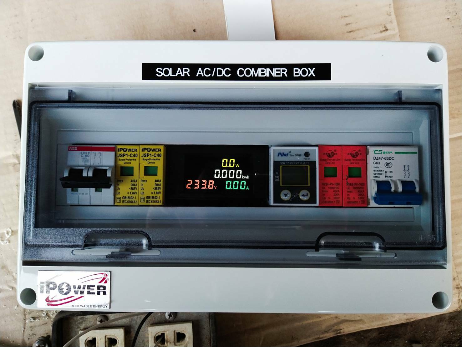 Combiner Box Grid Tie 3kw 1Phase 1String