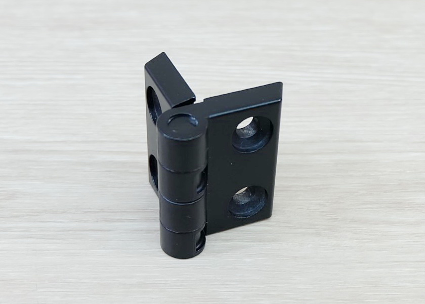 บานพับ Zinc Alloy Hinge for Alu-Profile 4040 ระยะรู 40x25 mm (สีดำ)
