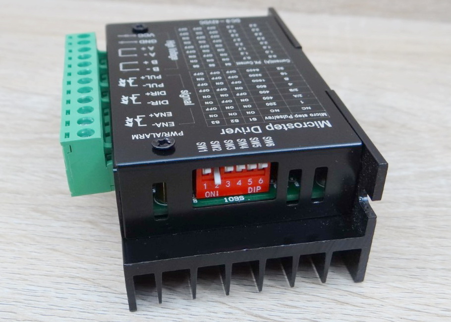 TB6600 Microstep Driver Peak 4A, 9-42 VDC [Aluminum Cover] 2-Phase