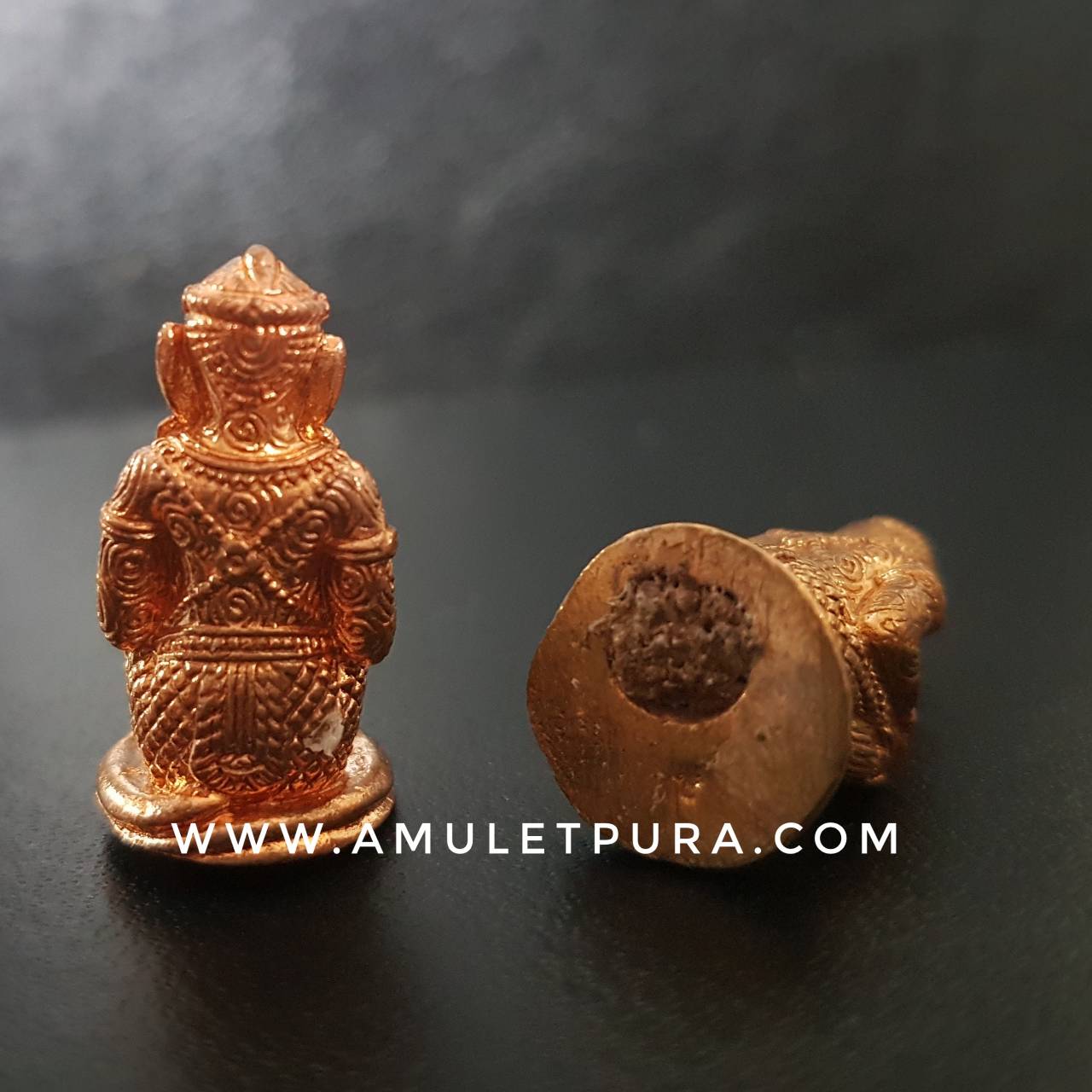 หนุมาน รุ่นแรก พิมพ์เล็ก เนื้อทองแดง กฐินปี51ครูบาอริยชาติ วัดแสงแก้วโพธิญาณ จ.เชียงราย (ใต้ฐานตอกโค้ด วสก อุดผงพรายกุมารหลวงปู่ทิม วัดละหารไร่)