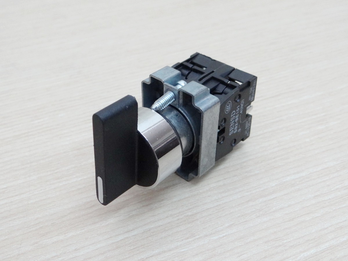 XB2-BJ33 600V 10A (3-position) Industrial Selector Rotary Switch ON-OFF-ON