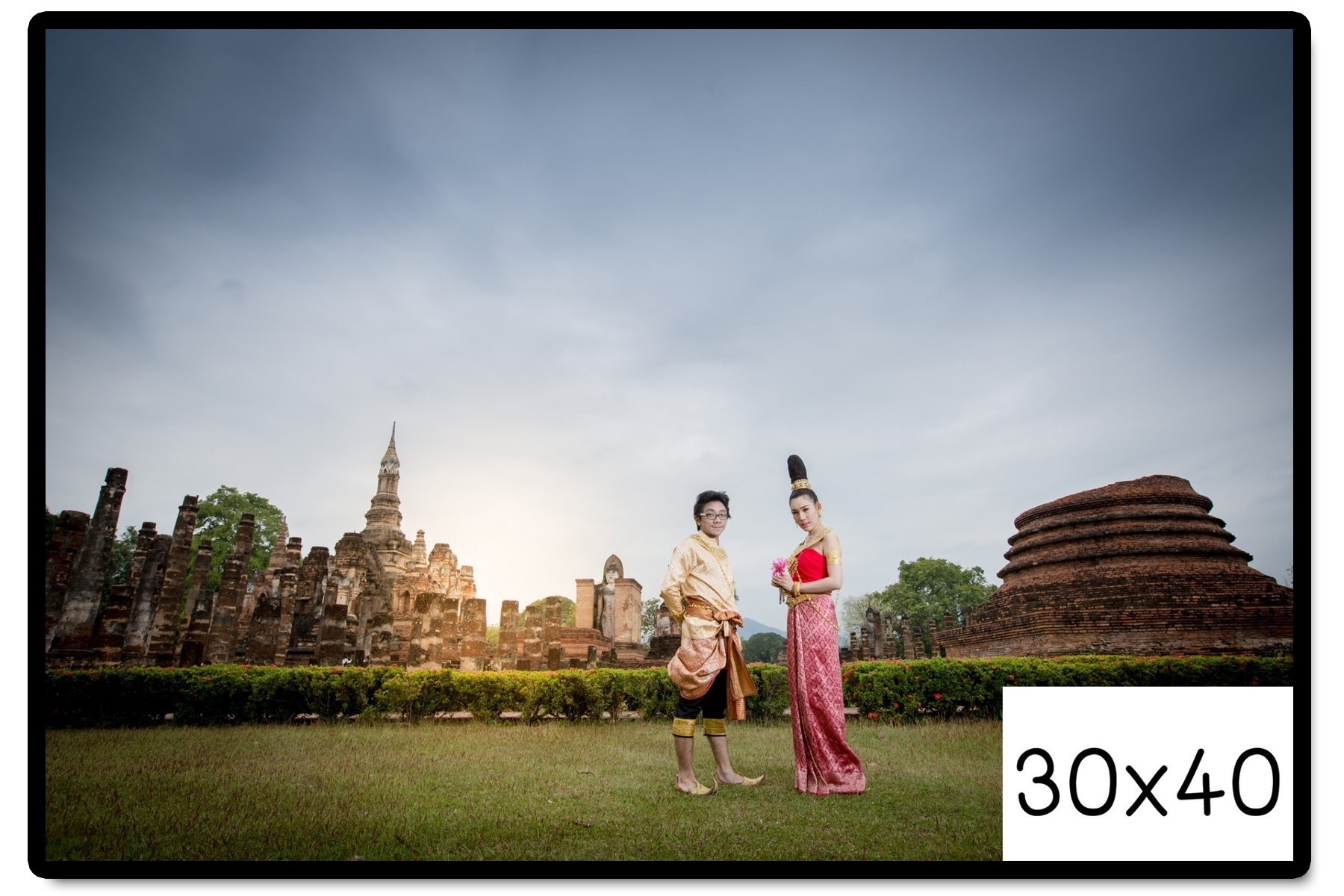 กรอบรูปแต่งงาน รูปภาพกรอบลอย ขนาด 30x40