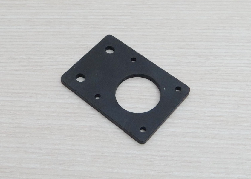 Aluminum Plate (black) Nema17 Stepper Motor Bracket - Thickness 4mm