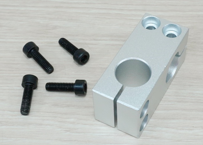 16mm x 16mm Holes Cross Shaft Support Aluminum Alloy