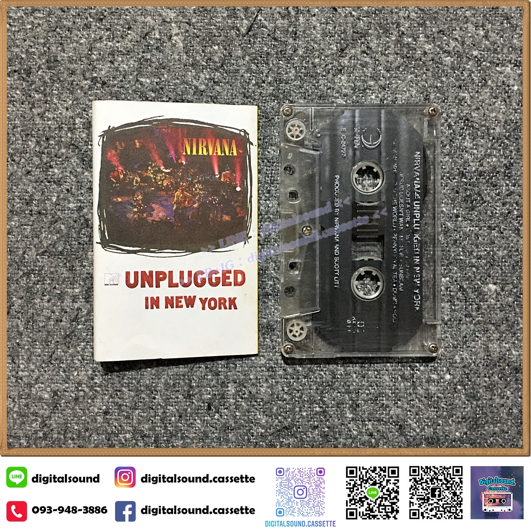 เทปคาสเซ็ท nirvana อัลบั้ม MTV Unplugged in New York