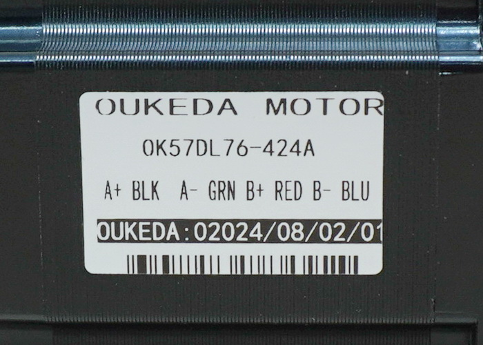 OUKEDA - Stepper Motor (Nema 23) แรงบิด 1.89N.m 4.2A Shaft 8mm (OK57DL76-424A) 50cm Cable