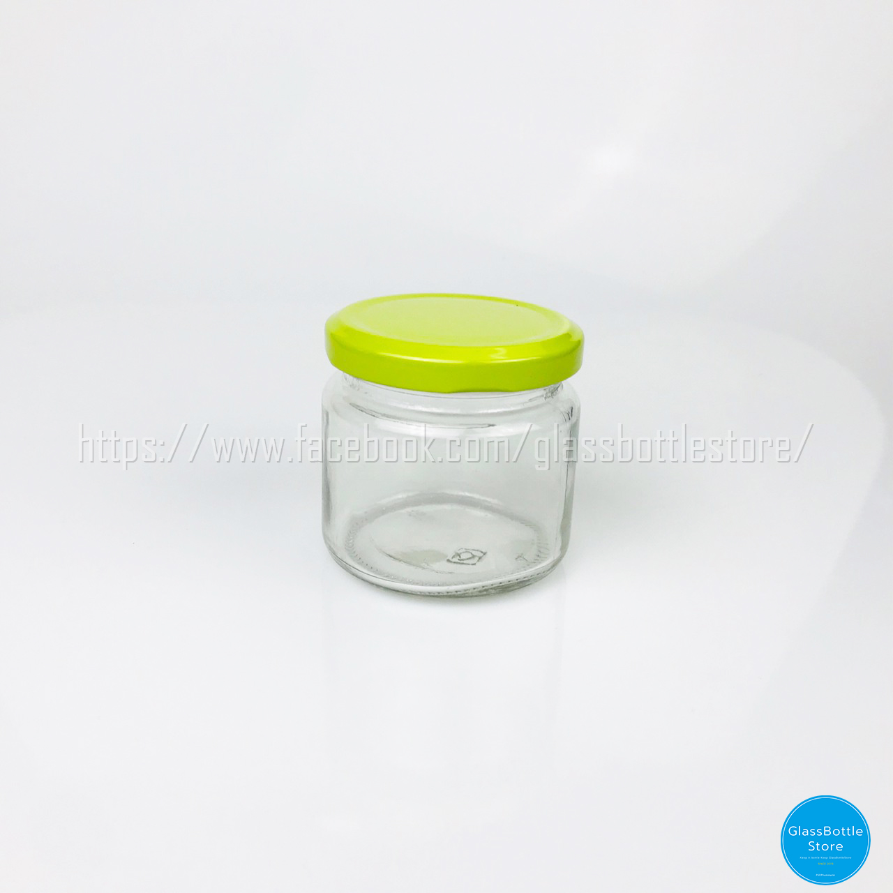 ขวดแก้ว กระปุกอาหาร 160ml(5.3oz) ฝาเกลียวล็อคสีเขียว