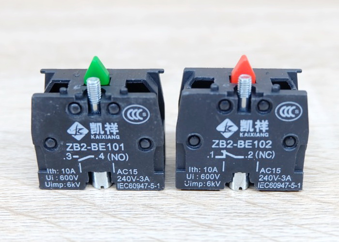 ZB2-BE102 (NC) XB2 Push Button Switch Contact Block (Silver Point)