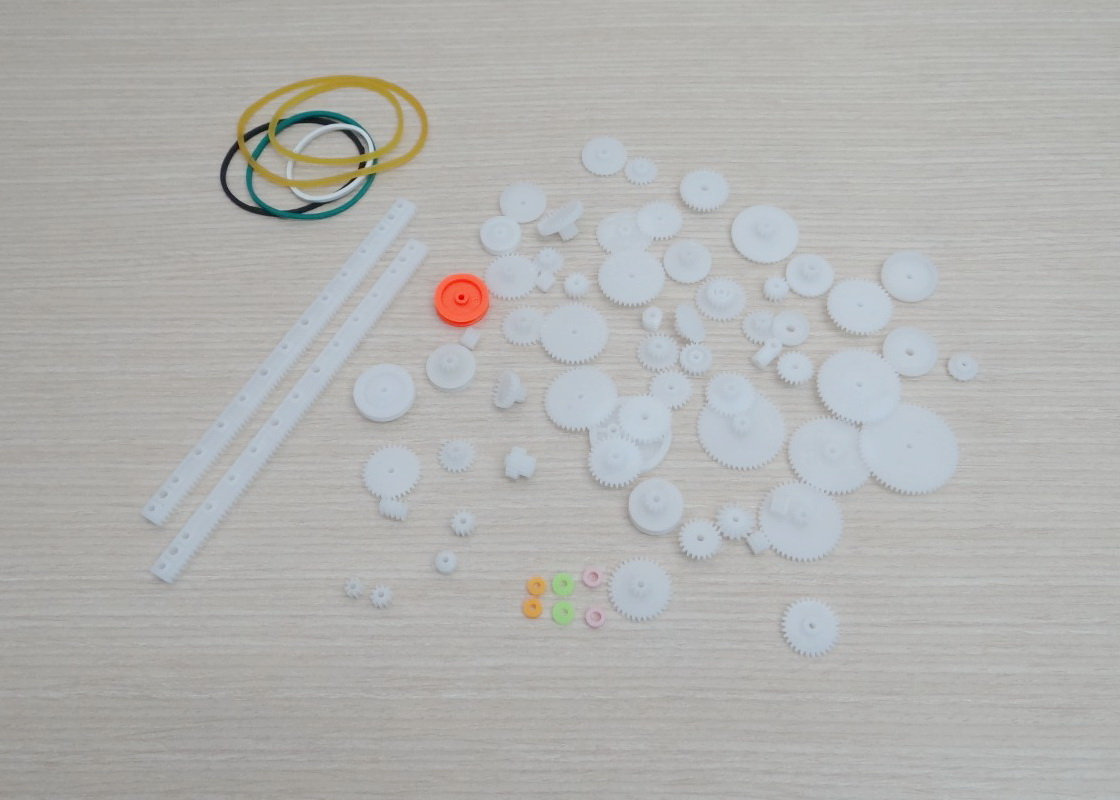 Mixed 75 ชิ้น ABS Plastic Gear Accessories DIY Tool Set 0.5M