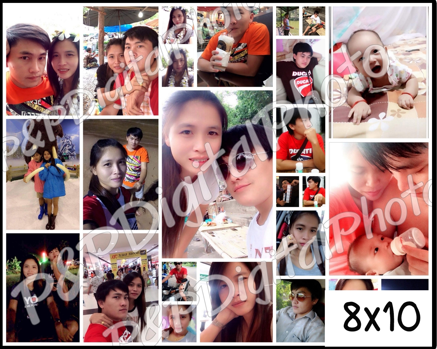 รูปภาพกรอบลอยราคาถูก ขนาด 8x10 + รวมรูป