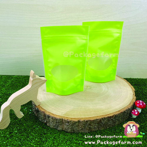 ซองซิปตั้งได้ก้นโค้ง หน้าต่างวงรี (แอนกี้เล็ก)