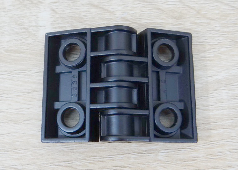 บานพับ Zinc Alloy Hinge for Alu-Profile 3030 ระยะรู 30x23 mm (สีดำ)