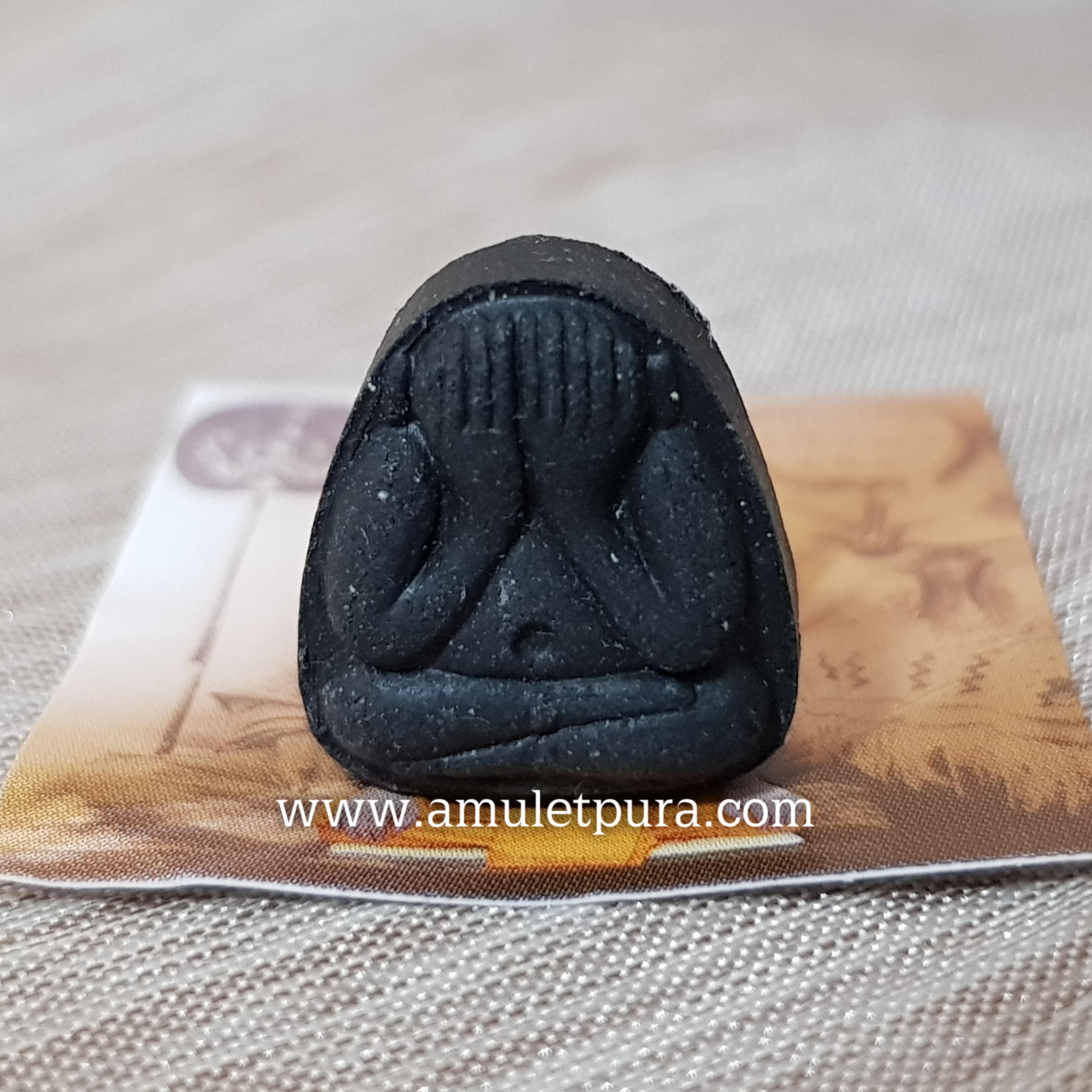 พระปิดตาบันดาลทรัพย์หลังอุ(ผงผสมมวลสารผงเก่าของหลวงพ่อแก้ว วัดเครือวัลย์)ปี53 หลวงพ่อเณร วัดทุ่งเศรษฐี(ราม2)กรุงเทพมหานคร