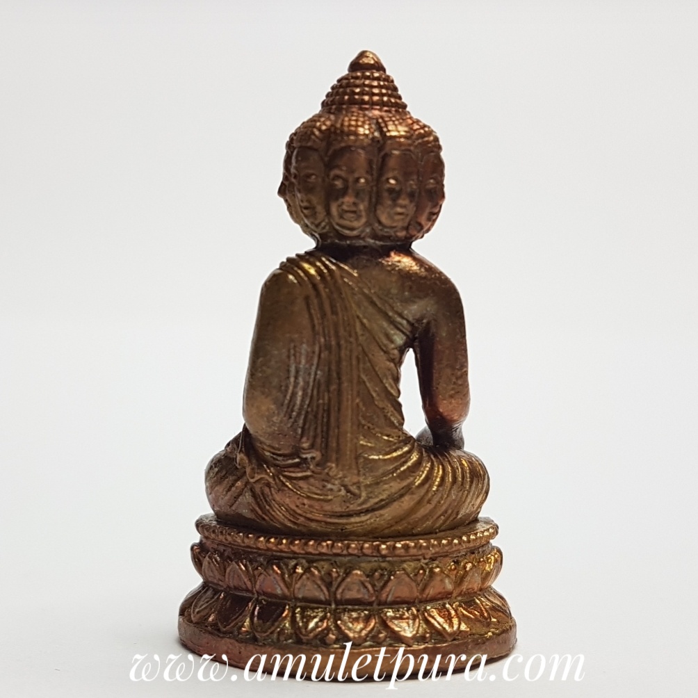 พระมหาเศรษฐีนวโกฎิ เนื้อทองแดง ปี53 หลวงปู่จอม วัดบ้านดอนดู่ จ.อำนาจเจริญ (ตอกโค้ดใต้ฐาน)