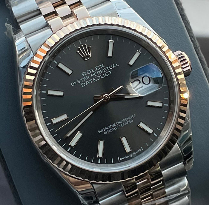 ROLEX DATEJUST 36 MM. ROSEGOLD EWF