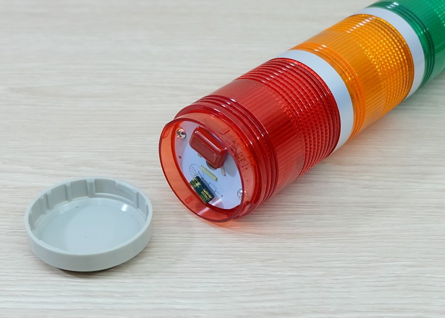 LED 24V DC (NY-505-3T) Tower Lamp Alarm light (Red, Yellow, Green, ไม่มีเสียง ไม่กระพริบ)