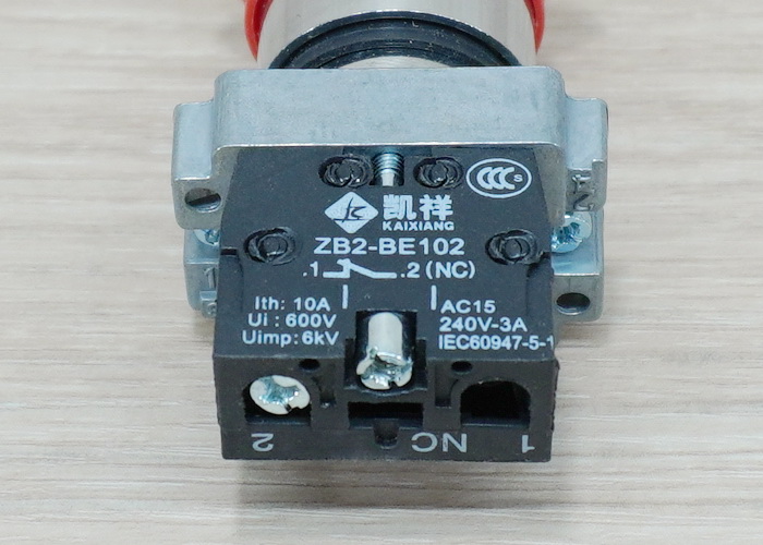 XB2-BS542 (1NC / ZB2-BE102) Contact Twist Emergency Push Button Switch 22mm