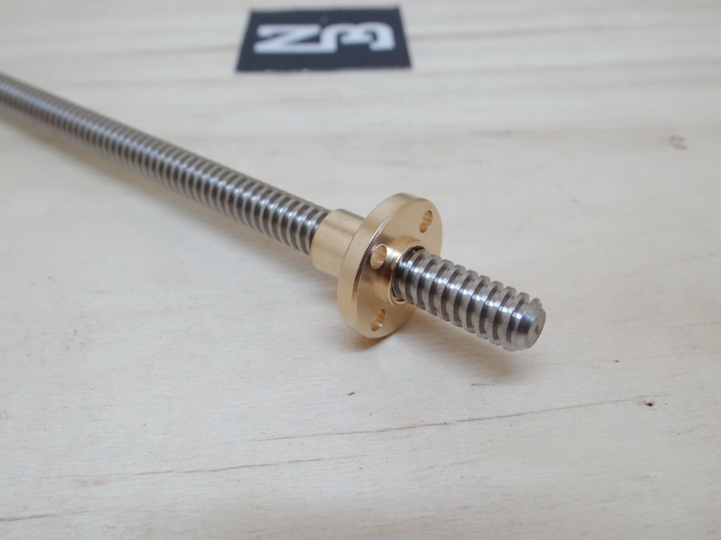 T8 Lead Screw Dia 8mm ยาว 500mm (Lead 4mm) + Copper Nut