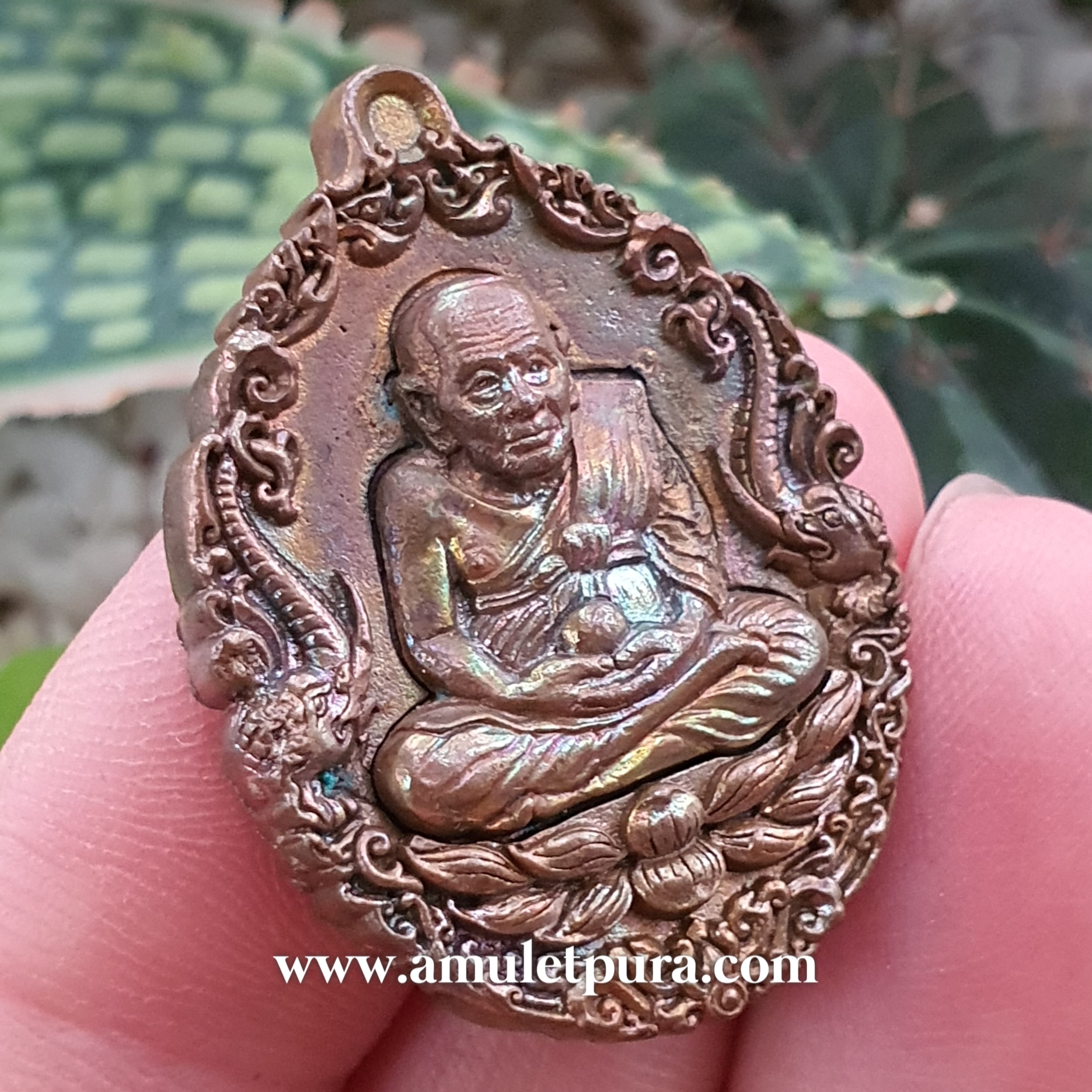 เหรียญหล่อหลวงปู่ทวดบรรจุกริ่ง เนื้อทองแดงผิวไฟ รุ่นเปิดโลกเศรษฐี58 วัดพระมหาธาตุฯ จ.นครศรีธรรมราช (ตอกโค้ด หมายเลข 1873)