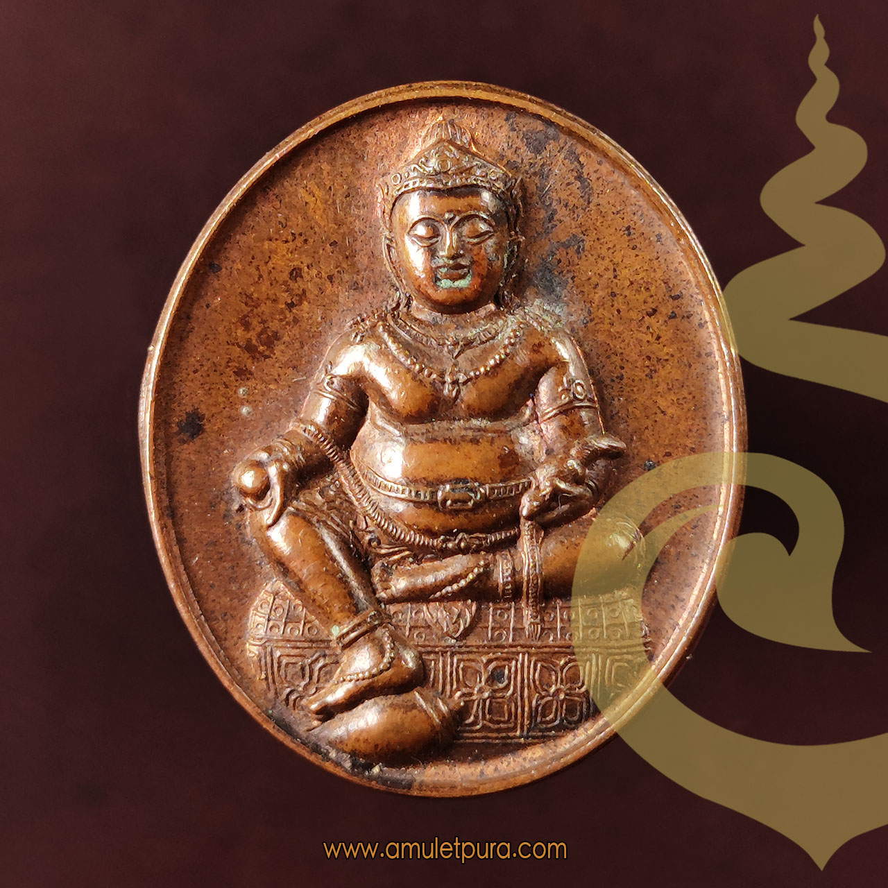 พระธนบดีศรีธรรมราช (เจ้าแห่งโชคลาภ) พิมพ์เล็ก ปี48 วัดชะเมา จ.นครศรีธรรมราช