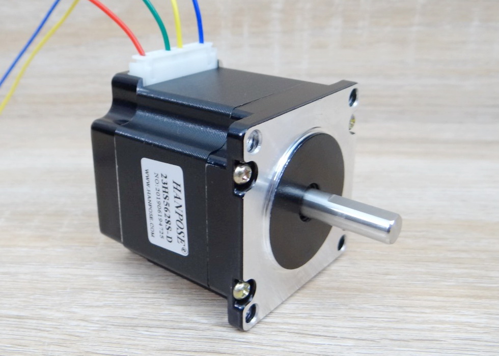 HANPOSE - Stepper Motor (Nema23) แรงบิด 1.26N.m 2.8A (23HS5628-SZ) Dual shaft 8mm