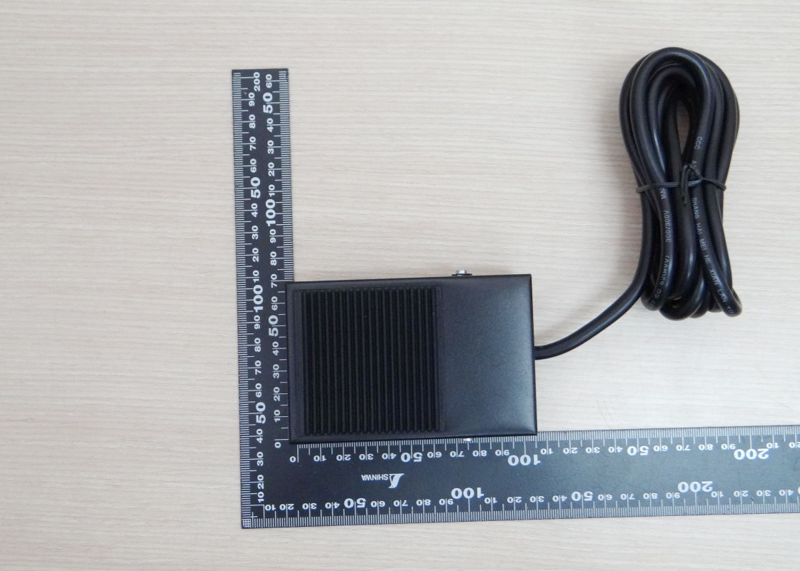 Metal Foot Switch TFS-1 Momentary NON-SLIP SPDT(NO/NC) Wire 2M 250V 10A