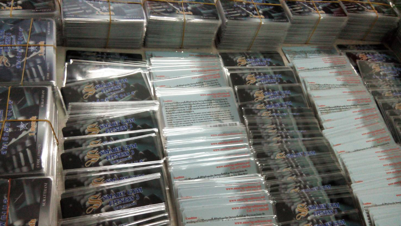 บัตรตัวอย่าง บัตรฟิตเนต บัตรยิม บัตรคลับ ออกกำลังกาย