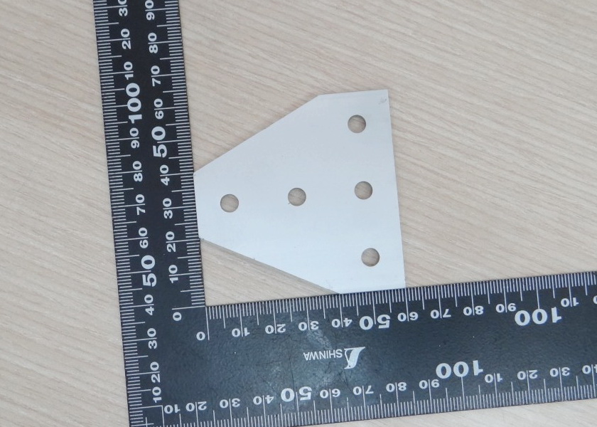 White T-90 degree joint plate 5-Hole สำหรับ Series 20 Alu Profile