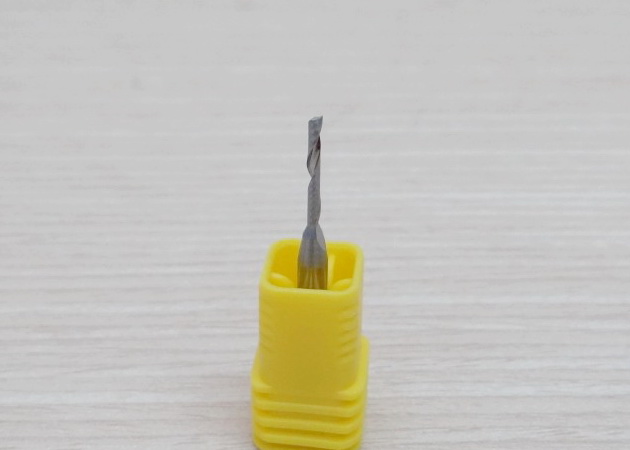 Wood/Acrylic - 3.175x1.5x12mm Single Flute Bit Carbide End Mill (SHKxCEDxCEL) เกรด 3A