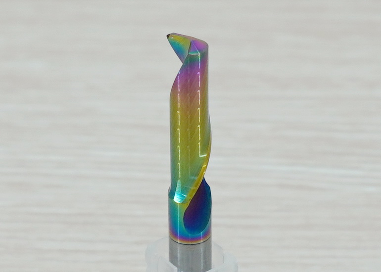 [เกรด 5A] - Single Flute DLC Coating 6x6x22 High Efficiency End Mill, Shank 6mm