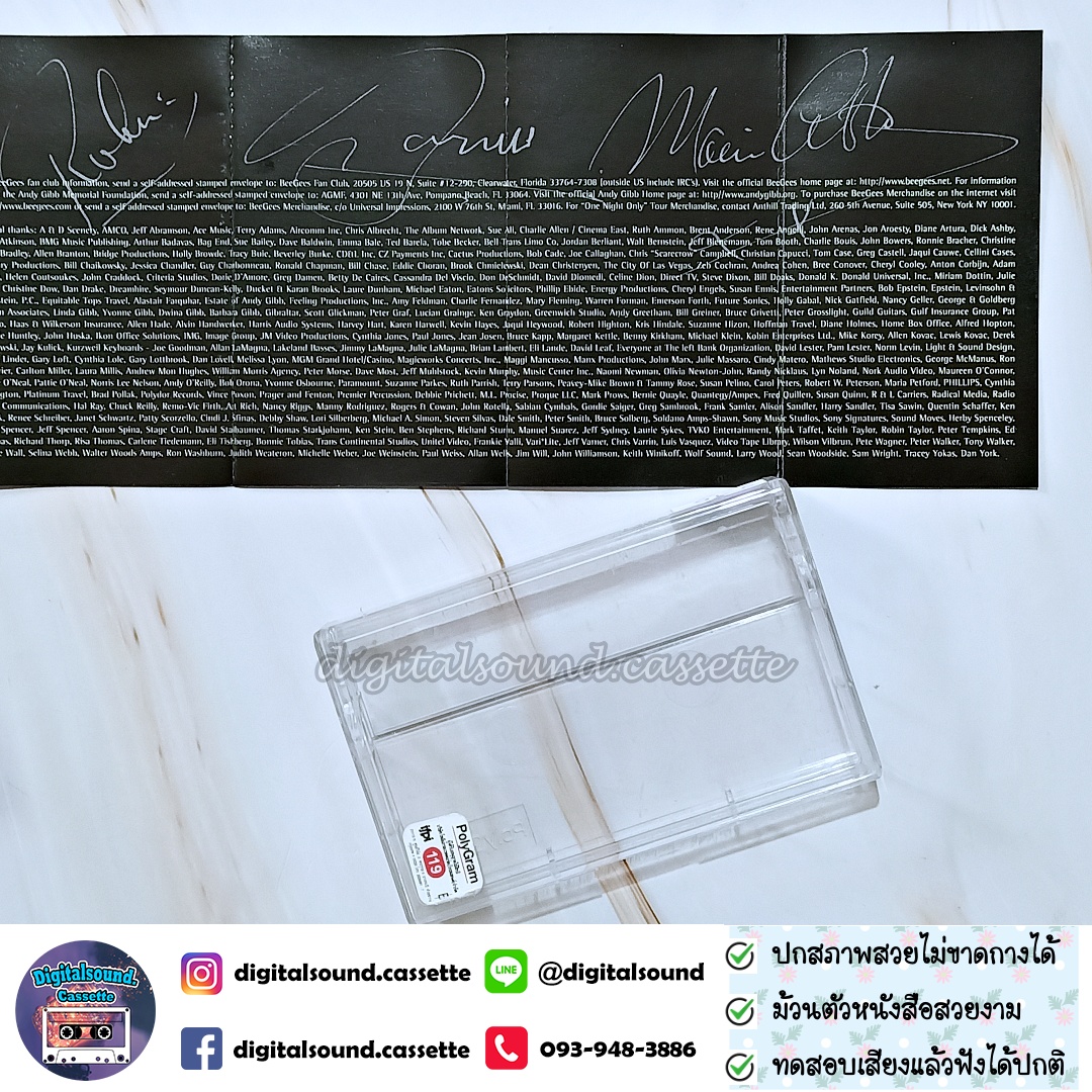 เทปคาสเซ็ท BEE GEES อัลบั้ม ONE NIGHT ONLY