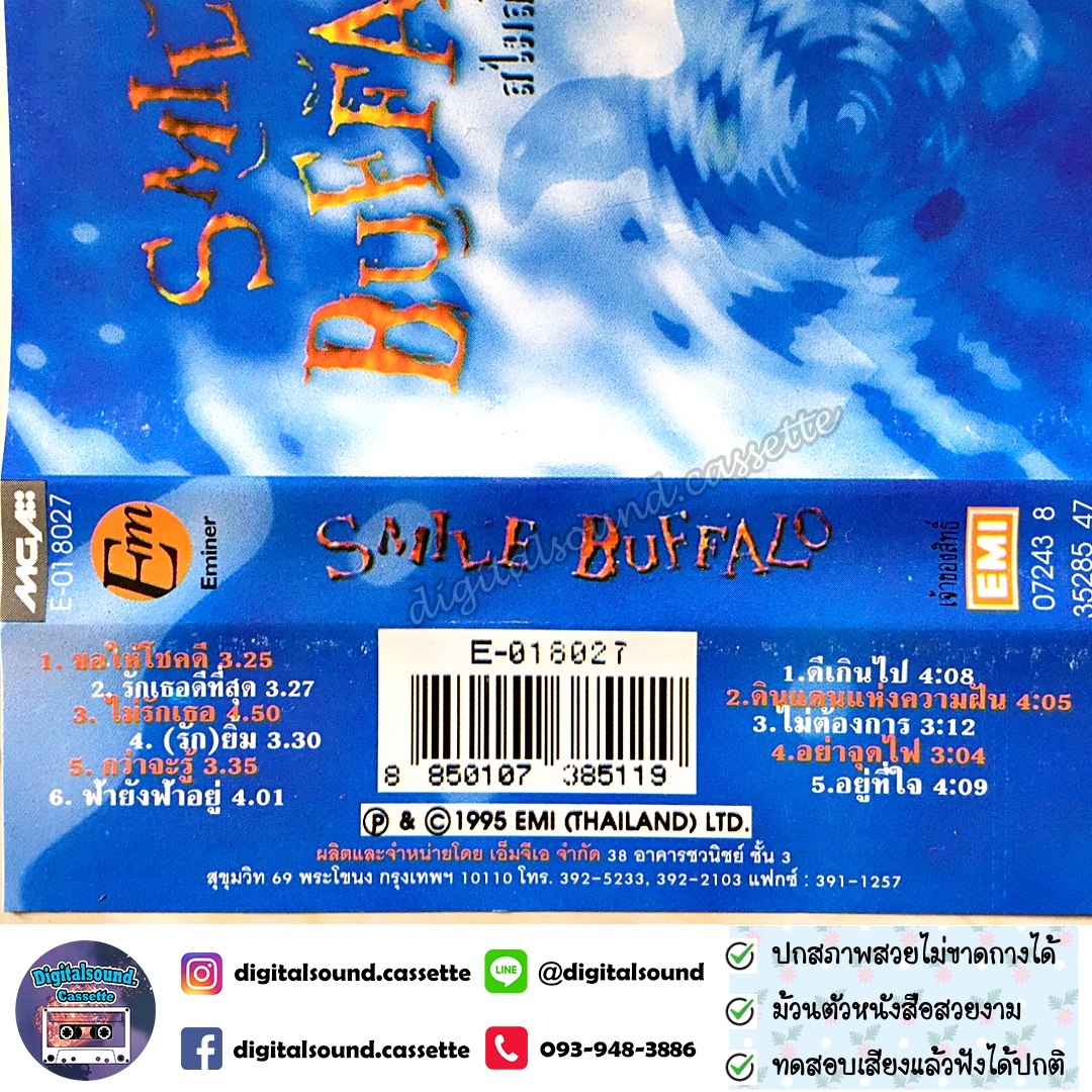 เทปคาสเซ็ท สไมล์ บัฟฟาโล SMILE BUFFALO อัลบั้ม SMILE BUFFALO ชุดที่ 1