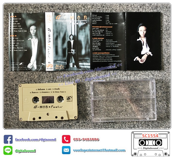 ขายเทปเพลง เทปคาสเซ็ท เอ-ม็อบ A-MOB อัลบั้ม Feelin'