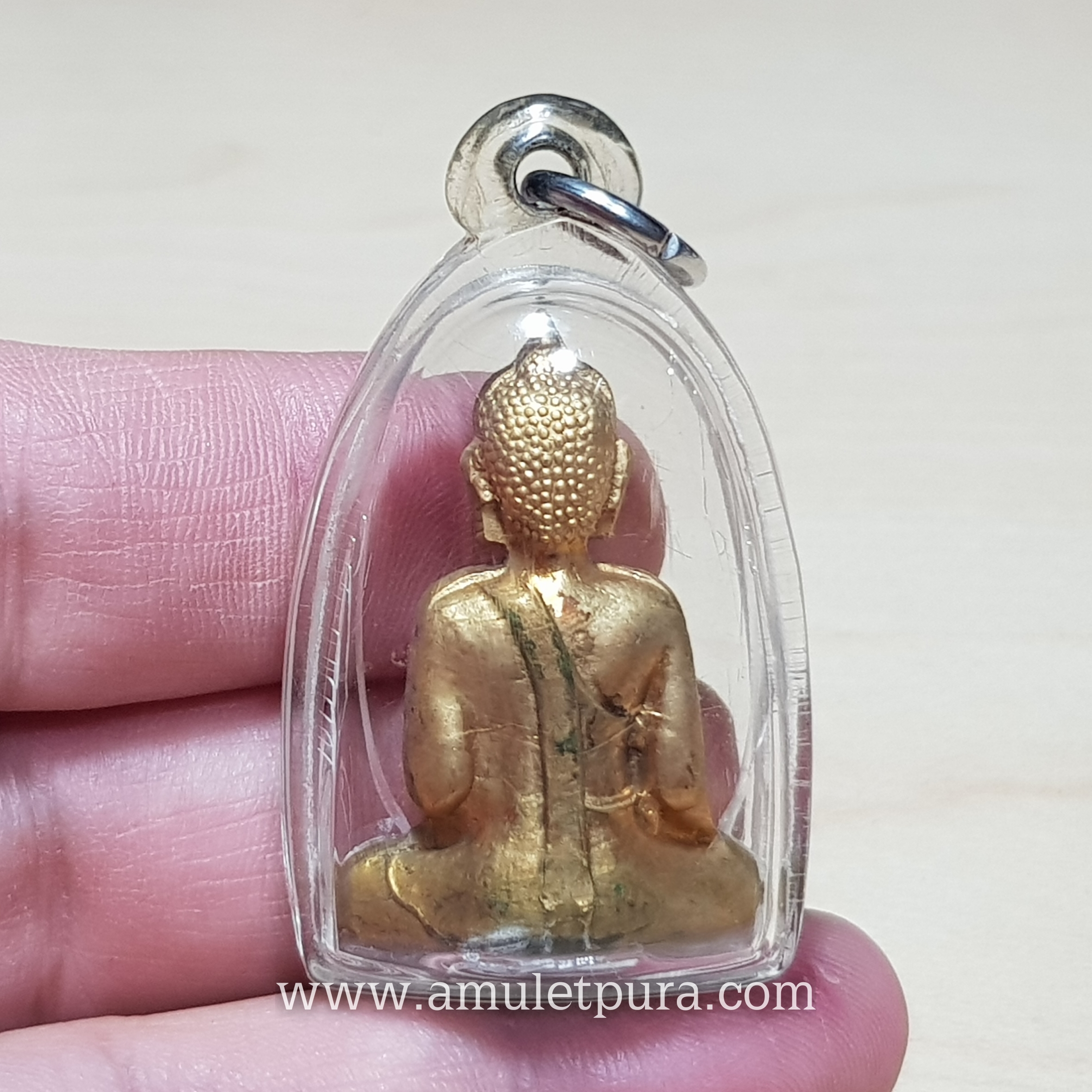 พระกริ่งหลวงพ่อพระใส(พิมพ์หน้ายักษ์)รุ่นแรก ปี2505 วัดโพธิ์ชัย จ.หนองคาย(อุดกริ่ง)องค์ที่1