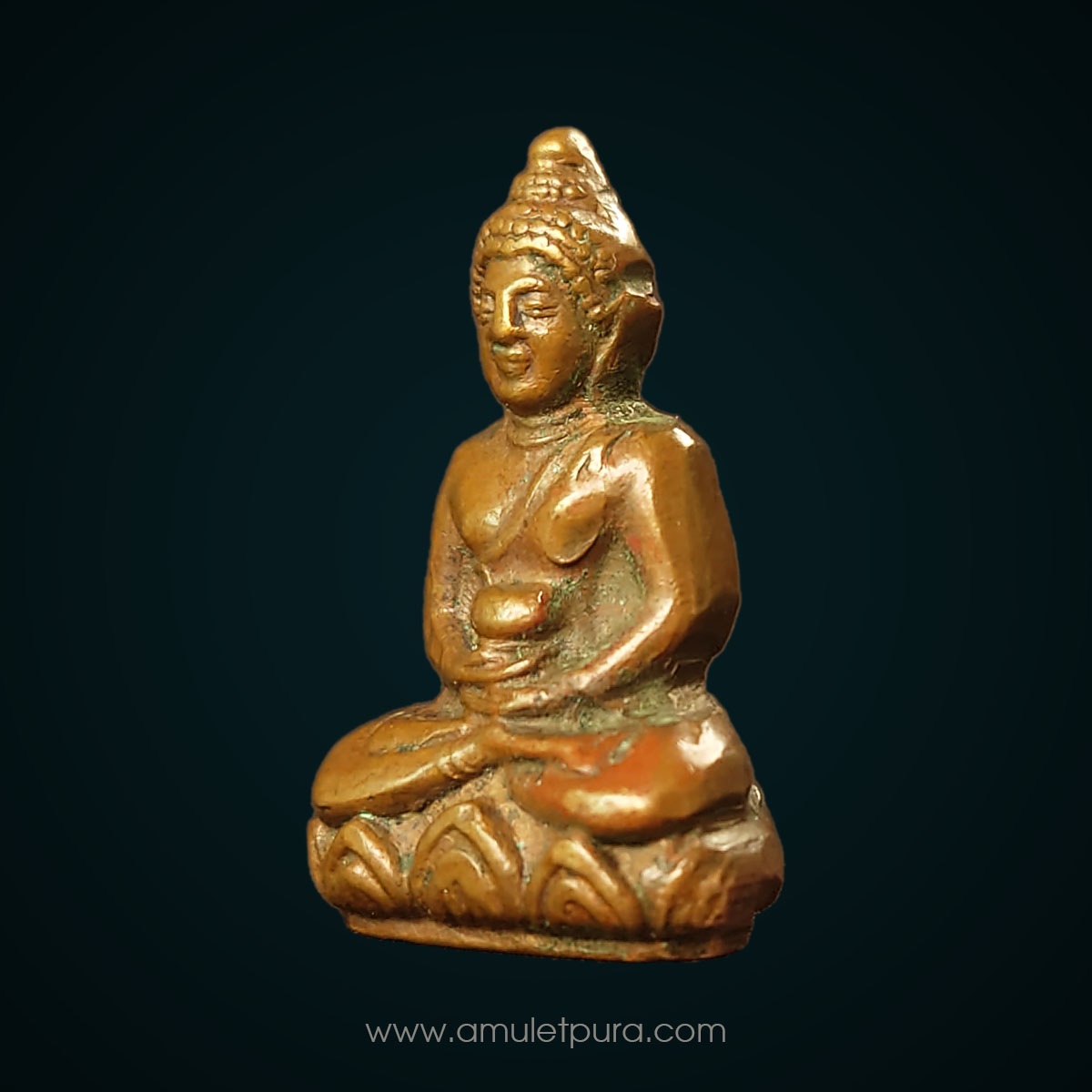 พระกริ่งกรมการรักษาดินแดน (กริ่ง ร.ด.) เนื้อทองเหลือง ปี13 เจ้าคุณนรฯ วัดเทพศิรินทร์ อธิษฐานจิต (ตอกโค้ด ดาบไขว้ที่ใต้ฐาน กริ่งดัง)