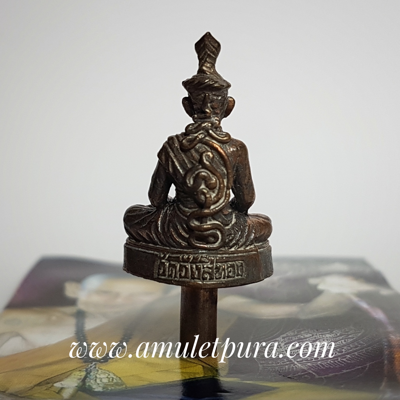 รูปหล่อฤาษีตาไฟ พิมพ์ยอดธง(รัตนะโลหะ)ปี53 หลวงปู่นอง วัดวังสีทอง จ.สระแก้ว