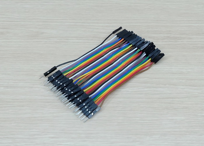 10cm Cable jumper 40P Male-Female (ผู้-เมีย)