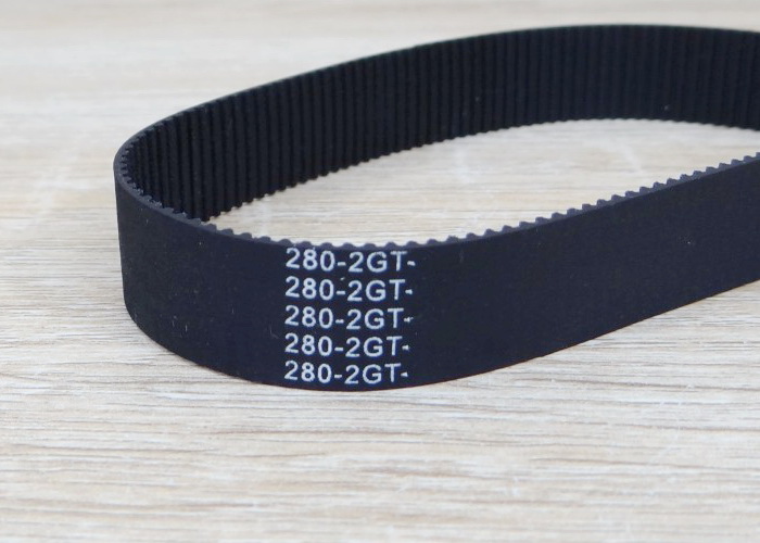 Belt closed loop rubber 280-2GT-15 (Closed-loop length 280mm, GT2 timing belt, width 15mm)
