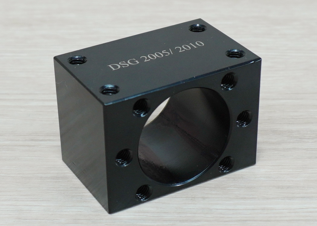 Carbon Steel 45 Black Ballscrew Nut Housing 36mm fit for SFU 20mm - 39 x 60 x 43 mm