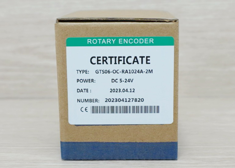 1024P/R Rotary Encoder (GTS06-OC-RA1024A-2M) Shaft 6mm, NPN, 5-24VDC, Cable 2M