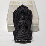 ปู่ศรีสุทโธนาคราช(เนื้อดำหลังฝังพลอยโรยแร่เหล็กไหล)ปี54 หลวงปู่เหมือน สำนักสงฆ์บ้านดงเจริญ จ.หนองคาย(มีโค้ดกำกับ)