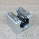 SBR12GA (ร่องเหล็ก ทนทานสูง) Steel Retainer - Aluminum Linear Ball Bearing Block